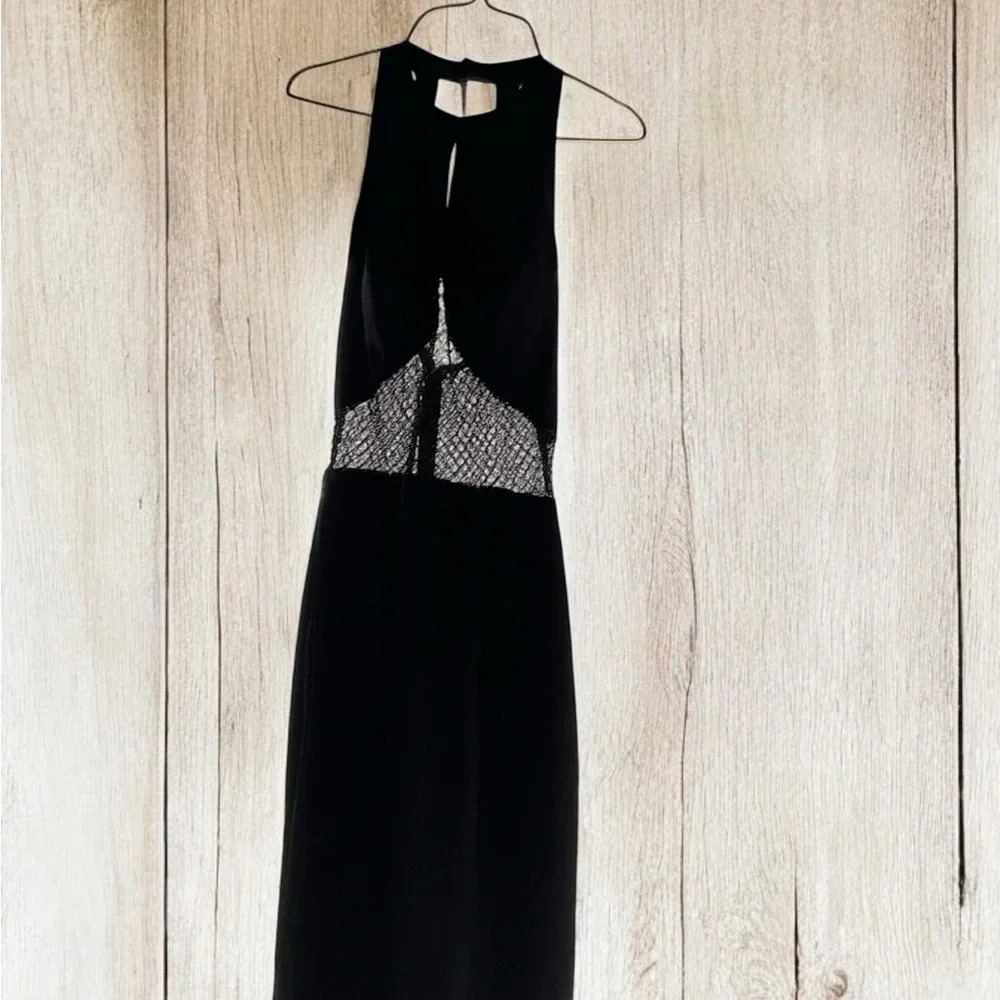 Sean Collection Black Full-Length Formal Dress - Size Medium (C6) - Picture 11 of 11
